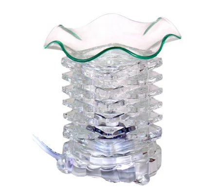 Crystal Tower Oil Burner-Clear