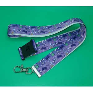 Purple Gaming Lanyard