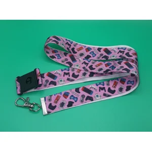 Pink Gaming Lanyard
