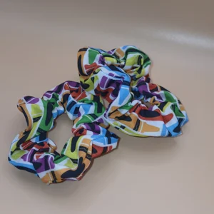 Set of 2 Crayon Small Scrunchies