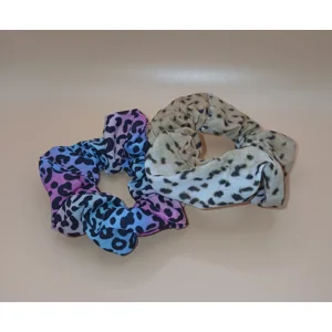 Set of 2 Animal Print Small Scrunchies