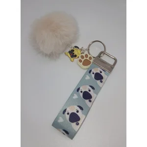 Pug Dog Bag Charm