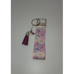 Red & Purple Dragonfly Bag Charm