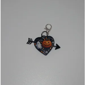 Ghost & Pumpkin Clip on Charm