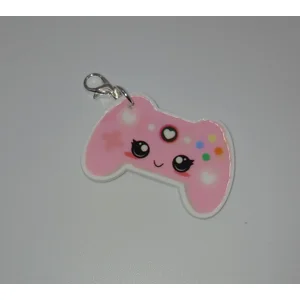 Pink Controller Clip on Charm