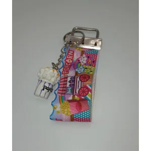 Purple Popcorn Bag Charm