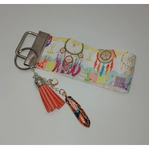 Coral Dreamcatcher Bag Charm