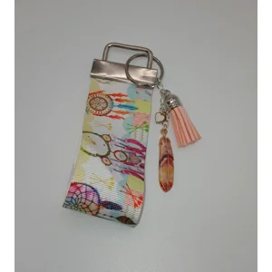 Peach Dreamcatcher Bag Charm