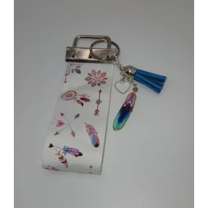 Blue Feather Dreamcatcher Bag Charm