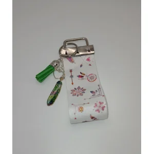Green Feather Dreamcatcher Bag Charm
