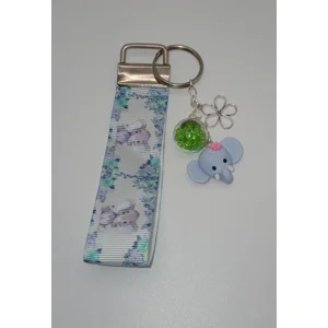 Green Elephant Bag Charm