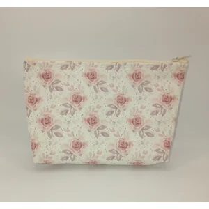 Pink Rose Cosmetic Bag