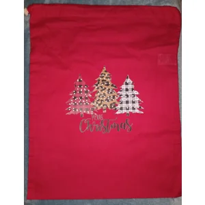 Snow Trees Christmas Sack