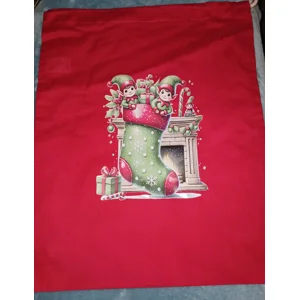 Elf Stocking Christmas Sack