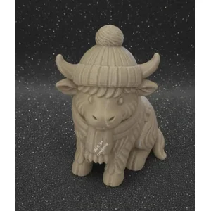 BOBBLE HAT HIGHLAND COW