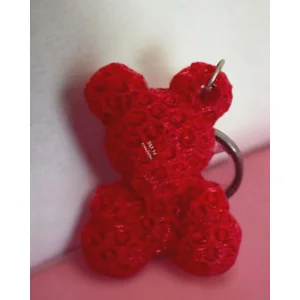 ROSE TEDDY KEYRING