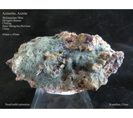 Actinolite, Axinite, Grossular - Shijiangshan Mine, China