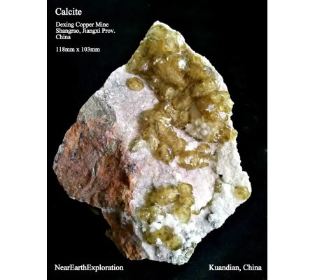 Calcite - Dexing Copper Mine, Jiangxi, China