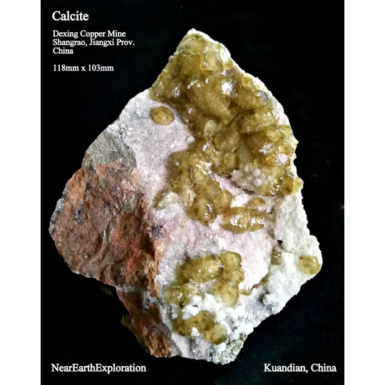 Calcite - Dexing Copper Mine, Jiangxi, China