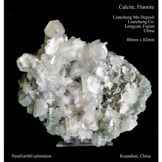 Calcite, Fluorite - Longyan, China