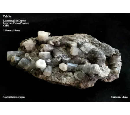 Calcite - Liancheng Mn Deposit, Fujian Province, China