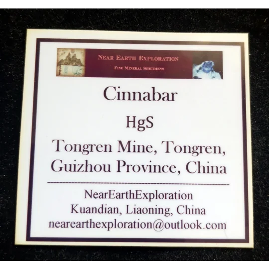 Cinnabar, Dolomite - Tongren Mine, China