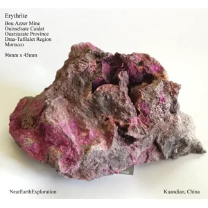 Erythrite, Roselite - Bou Azzer Mining District, Morocco