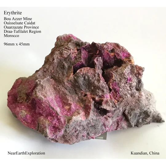 Erythrite, Roselite - Bou Azzer Mining District, Morocco