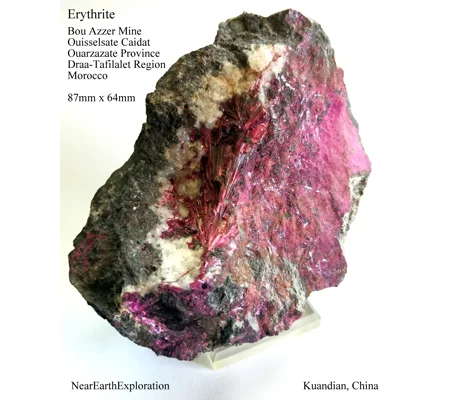 Erythrite, Roselite - Bou Azzer District, Morocco