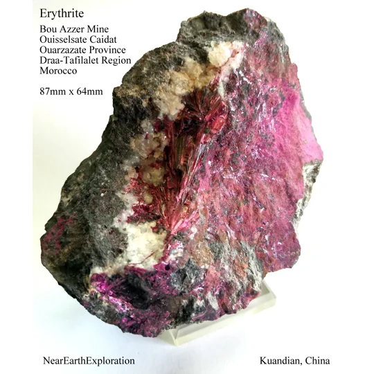 Erythrite, Roselite - Bou Azzer District, Morocco