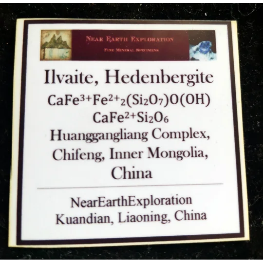 Ilvaite, Hedenbergite - Huanggangliang Mining Complex, China