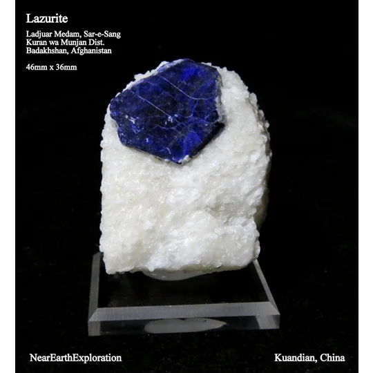 Lazurite in Marble - Sar-e-Song, Afghanistan