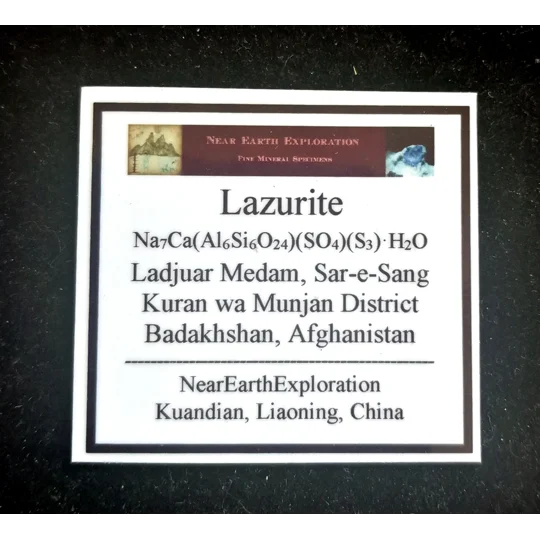 Lazurite in Marble - Sar-e-Song, Afghanistan