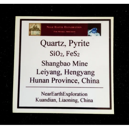 Quartz, Pyrite - Shangbao Mine, China