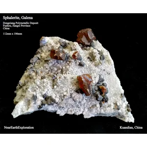 Sphalerite, Galena - Dongxiang Polymetallic Deposit, China