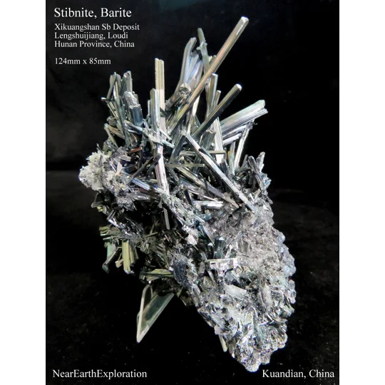 Stibnite - Xikuangshan Mine, Hunan, China