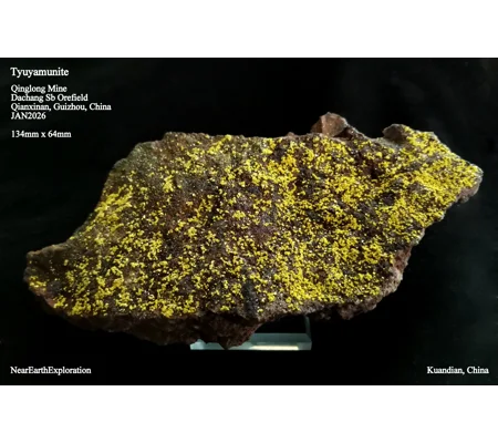 Tyuyamunite - Qinglong Mine, China