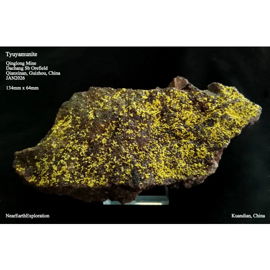 Tyuyamunite - Qinglong Mine, China