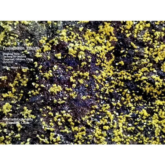 Tyuyamunite - Qinglong Mine, China