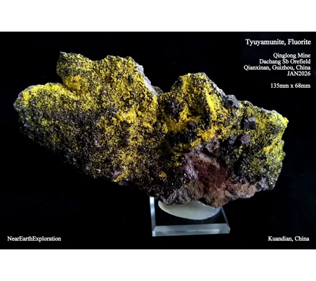 Tyuyamunite - Qinglong Mine, China