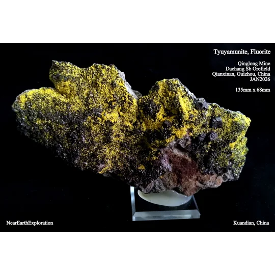 Tyuyamunite - Qinglong Mine, China
