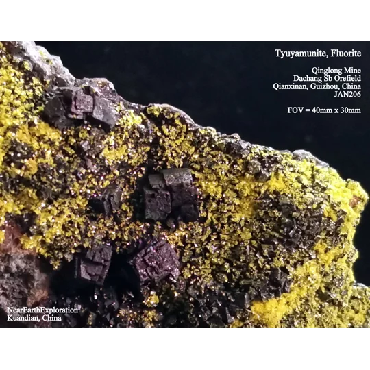 Tyuyamunite - Qinglong Mine, China