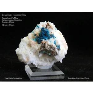 Veszelyite - Dongchuan Copper Mine, China