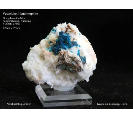 Veszelyite - Dongchuan Copper Mine, China