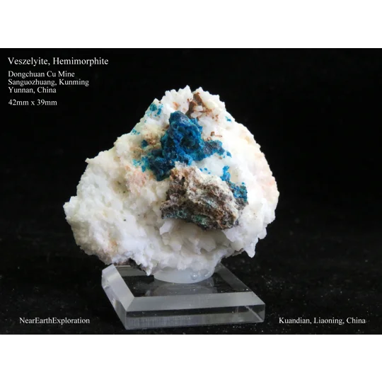 Veszelyite - Dongchuan Copper Mine, China