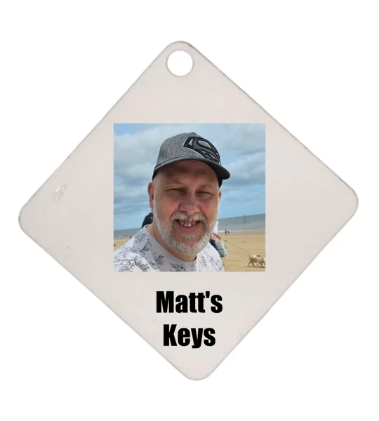 Diamond Shaped Keyring