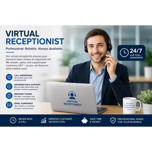 Virtual receptionist 15 simultaneous calls