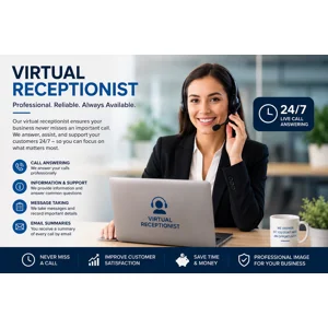 Virtual receptionist 2 simultaneous calls
