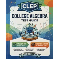 CLEP test prep subject exam guide College Algebra