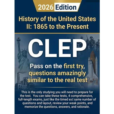 CLEP test prep subject exam guide History 1865 to Present